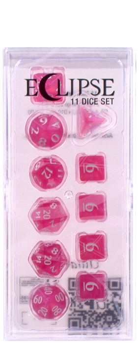 Ultra PRO: 11-Dice Set - Eclipse (Hot Pink) - Just $9.95! Shop now at Retro Gaming of Denver