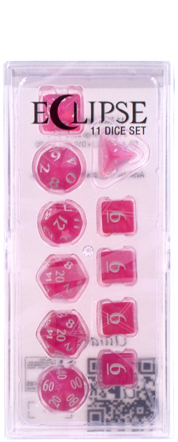 Ultra PRO: 11-Dice Set - Eclipse (Hot Pink) - Just $9.95! Shop now at Retro Gaming of Denver