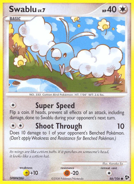 Swablu (86/106) [Diamond & Pearl: Great Encounters] - for just $0.35! 