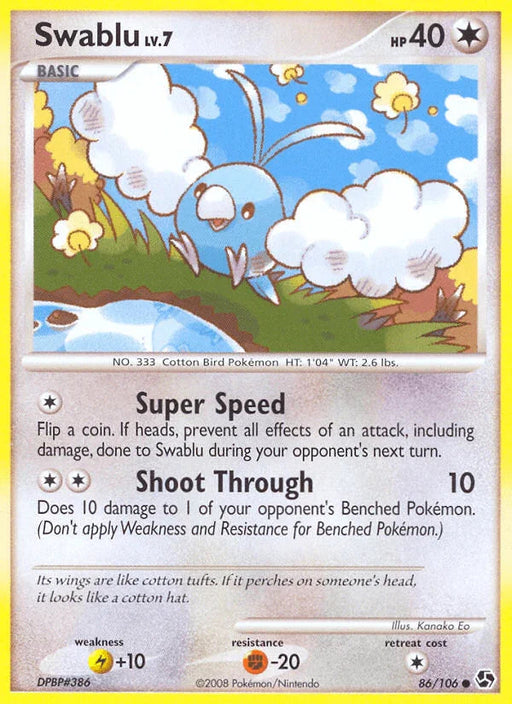 Swablu (86/106) [Diamond & Pearl: Great Encounters] - for just $0.40! 