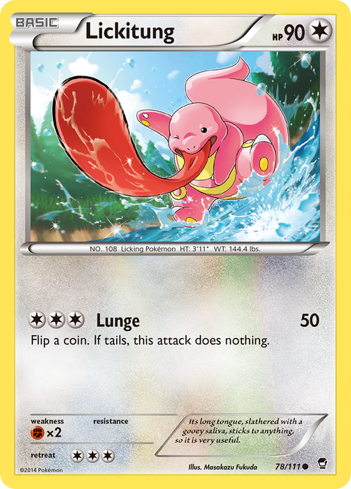 Lickitung (78/111) [XY: Furious Fists] - Just $0.05! Shop now at Retro Gaming of Denver