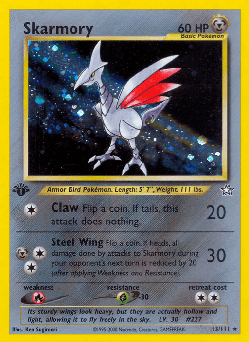 Skarmory (13/111) [Neo Genesis 1st Edition] - for just $21.05! 