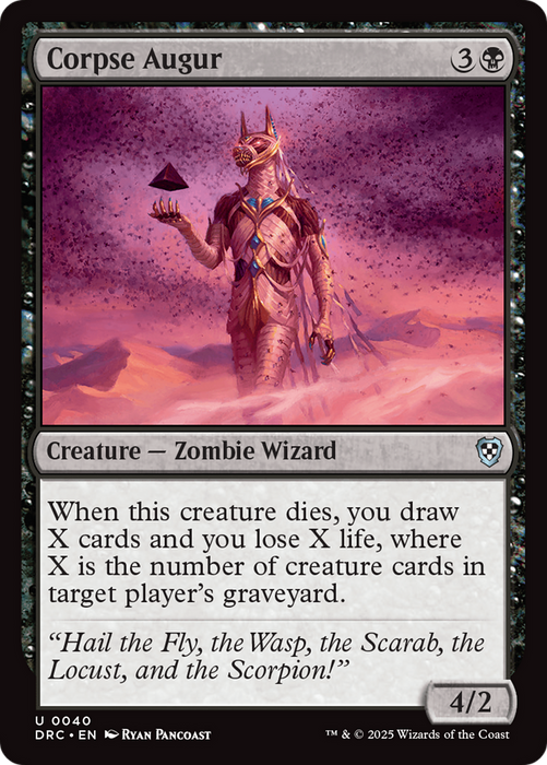 Corpse Augur (DRC-040) - Commander: Aetherdrift - for just $0.05! 