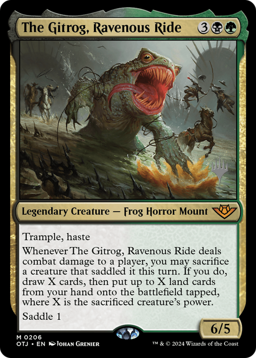The Gitrog, Ravenous Ride (PPOTJ-206) - Outlaws of Thunder Junction Promos - for just $1.16! 