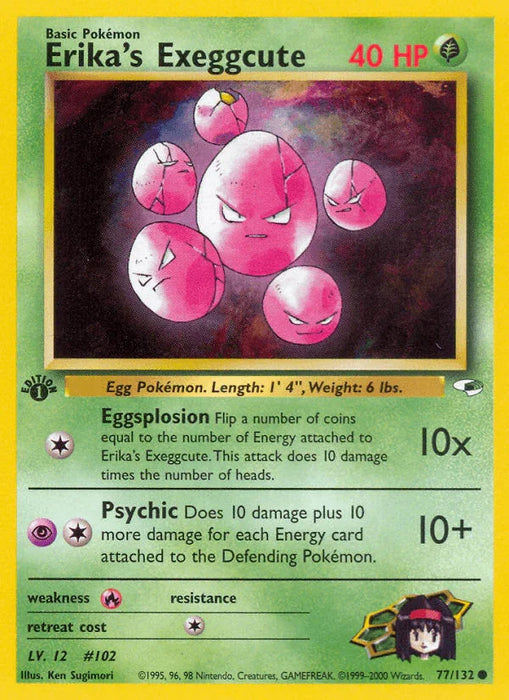 Erika's Exeggcute (77/132) [Gym Heroes 1st Edition] - for just $0.50! 
