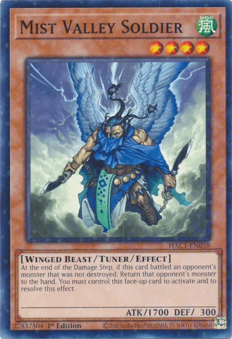 Mist Valley Soldier (Duel Terminal) [HAC1-EN058] Common - for just $0.15! 