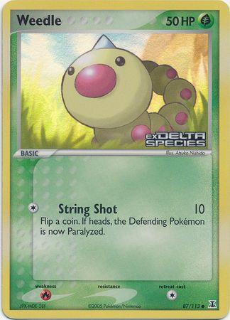 Weedle (87/113) (Stamped) [EX: Delta Species] - for just $10.15! 