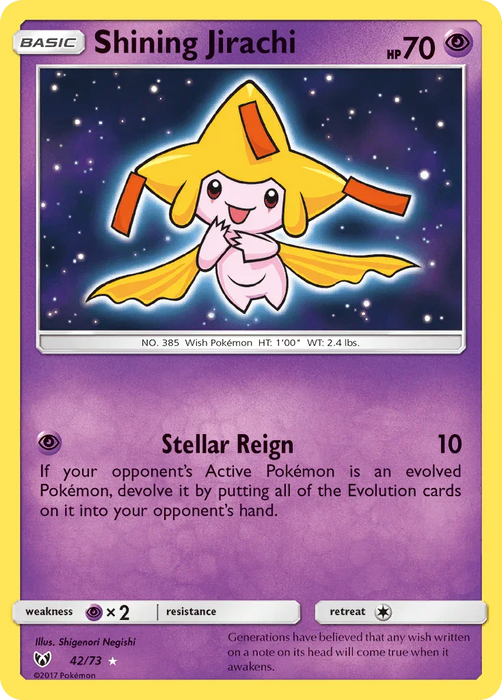 Shining Jirachi (42/73) [Sun & Moon: Shining Legends] - for just $11.75! 