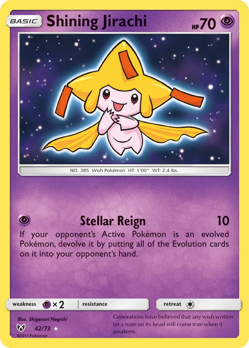 Shining Jirachi (42/73) [Sun & Moon: Shining Legends] - for just $11.60! 