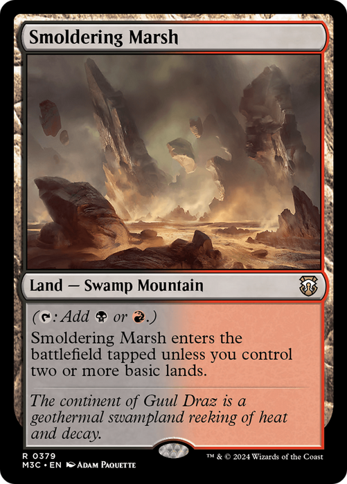 Smoldering Marsh (M3C-379) - Modern Horizons 3 Commander - for just $0.07! 