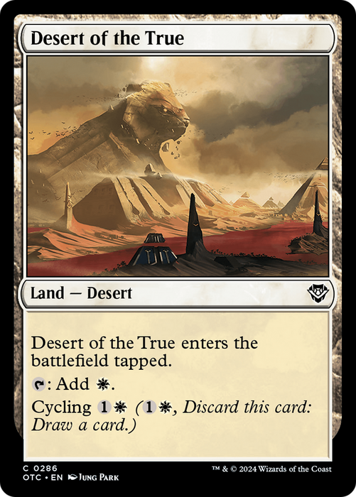Desert of the True (OTC-286) - Outlaws of Thunder Junction Commander - for just $0.07! 