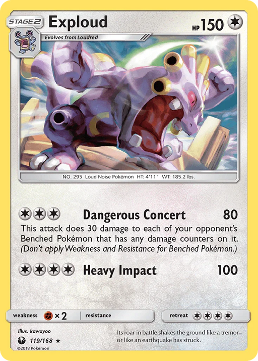 Exploud (119/168) [Sun & Moon: Celestial Storm] - for just $0.20! 
