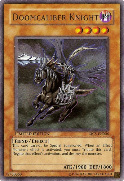 Doomcaliber Knight [SJCS-EN006] Ultra Rare - for just $60000! 