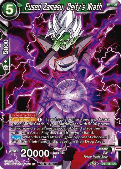 Fused Zamasu, Deity's Wrath (DB1-057) [Tournament Promotion Cards] - for just $0.45! 