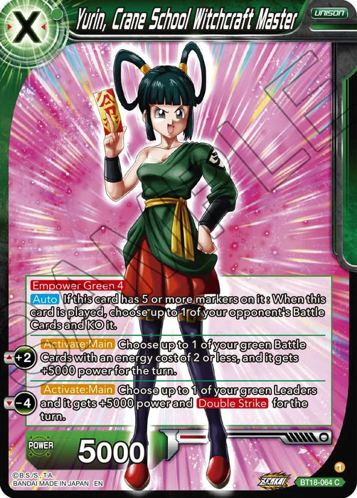 Yurin, Crane School Witchcraft Master (BT18-064) [Dawn of the Z-Legends] - for just $0.10! 