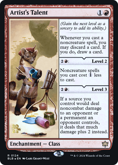 Artist's Talent (PRE-124) - Bloomburrow Promos Foil - for just $5.98! 