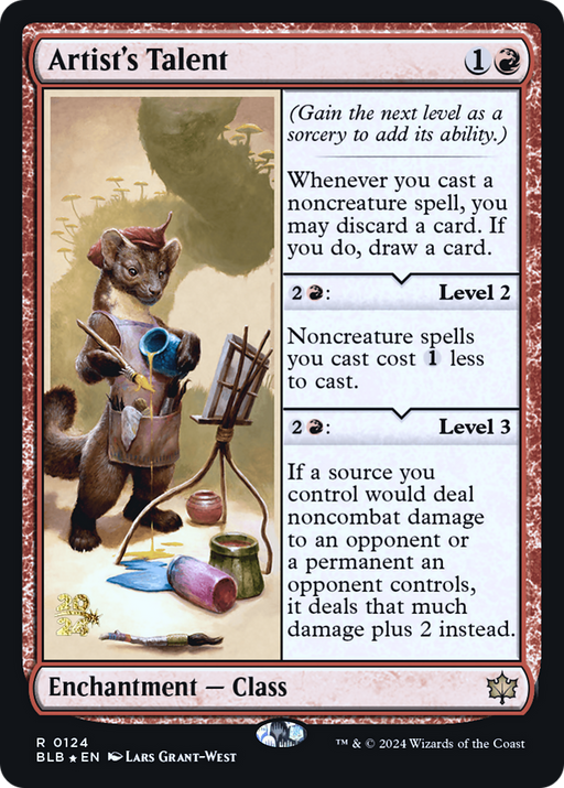 Artist's Talent (PRE-124) - Bloomburrow Promos Foil - for just $5.87! 