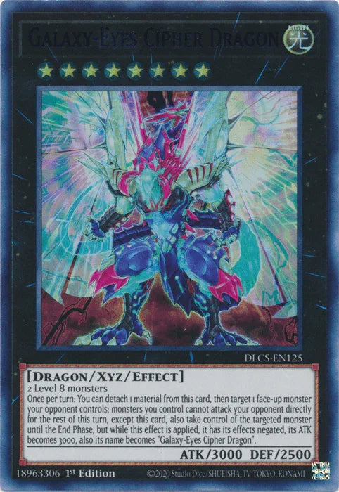 Galaxy-Eyes Cipher Dragon (Blue) [DLCS-EN125] Ultra Rare - for just $1.10! 
