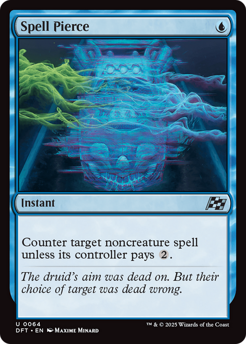 Spell Pierce (DFT-064) - Aetherdrift Foil - for just $0.10! 