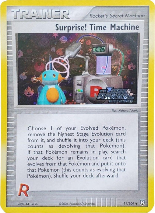 Surprise! Time Machine (91/109) (Stamped) [EX: Team Rocket Returns] - for just $15.80! 