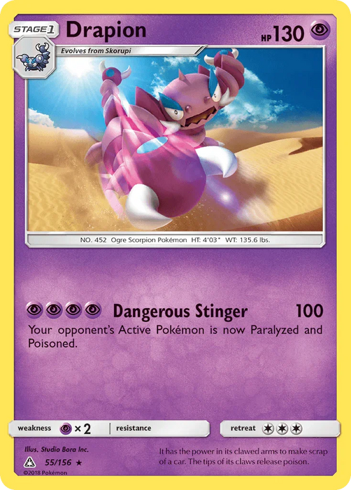 Drapion (55/156) [Sun & Moon: Ultra Prism] - for just $0.15! 