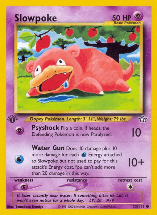 Slowpoke (73/111) [Neo Genesis 1st Edition] - for just $0.50! 