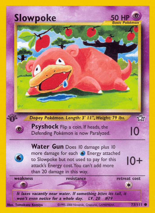 Slowpoke (73/111) [Neo Genesis 1st Edition] - for just $0.50! 