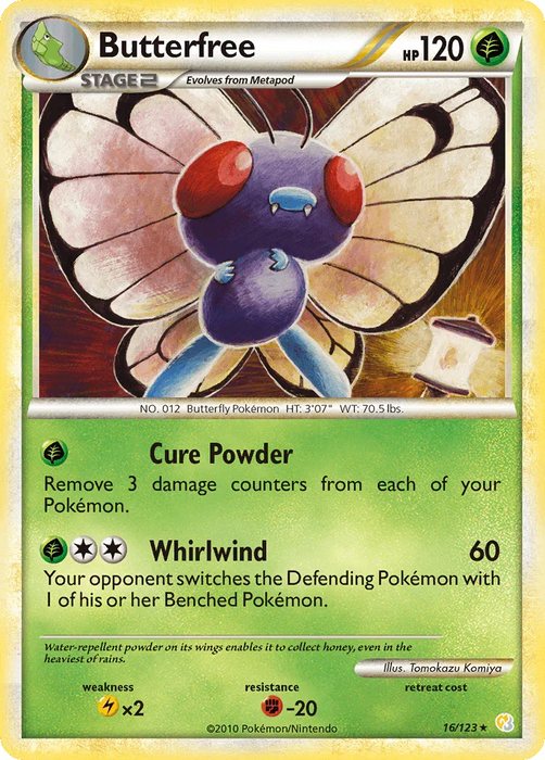 Butterfree (16/123) [HeartGold & SoulSilver: Base Set] - for just $4.30! 