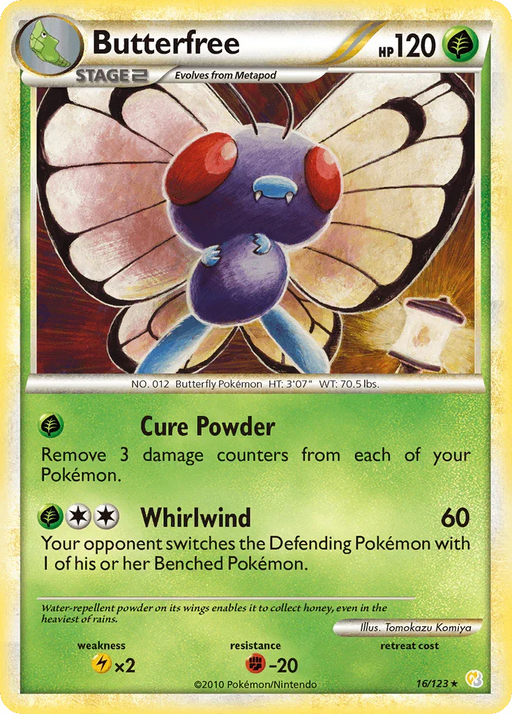 Butterfree (16/123) [HeartGold & SoulSilver: Base Set] - for just $4.25! 