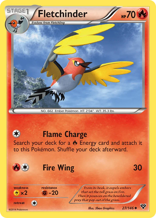 Fletchinder (27/146) [XY: Base Set] - for just $0.15! 