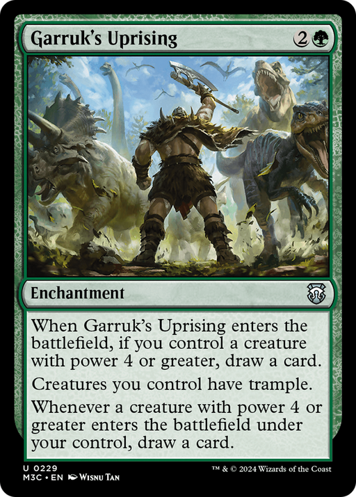 Garruk's Uprising (Ripple Foil) [Modern Horizons 3 Commander] - Just $1.40! Shop now at Retro Gaming of Denver