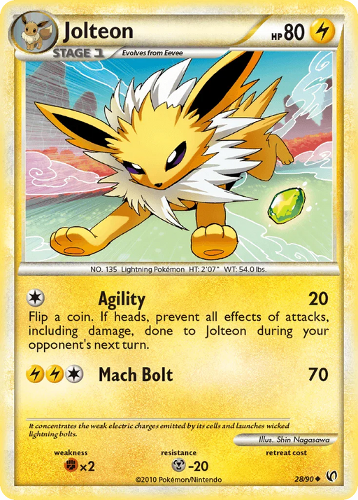 Jolteon (28/90) [HeartGold & SoulSilver: Undaunted] - for just $2.50! 