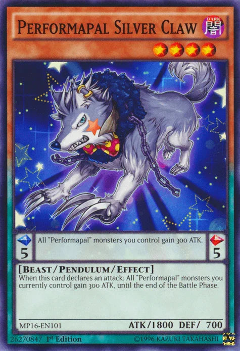 Performapal Silver Claw [MP16-EN101] Common - for just $0.10! 