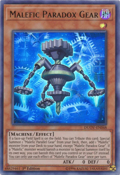 Malefic Paradox Gear [DUOV-EN048] Ultra Rare - for just $0.10! 