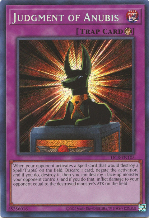 Judgment of Anubis (25th Anniversary) [DCR-EN105] Secret Rare - for just $1.30! 