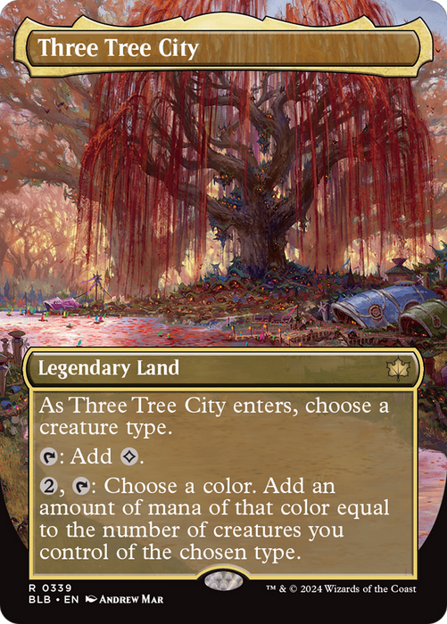 Three Tree City (BLB-339) - Bloomburrow (Borderless) - for just $14.70! 