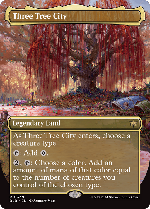 Three Tree City (BLB-339) - Bloomburrow (Borderless) - for just $14.82! 