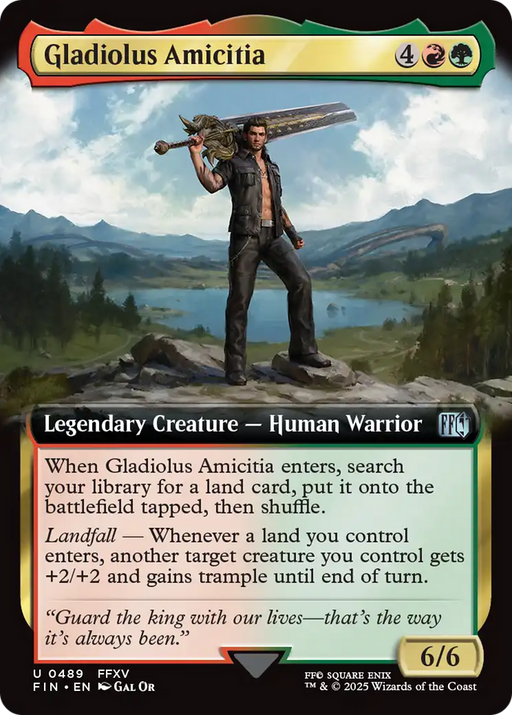 Gladiolus Amicitia (FIN-489) - FINAL FANTASY: (Extended Art) Foil - for just $2.92! 