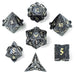 Solid Metal Paladin Class RPG Dice Set - Gunmetal w/ Gold - for just $39.99! 