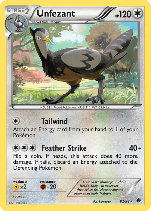Unfezant (82/98) [Black & White: Emerging Powers] - for just $1.25! 