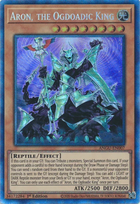 Aron, the Ogdoadic King (Collector's Rare) [ANGU-EN007] Collector's Rare - for just $4.20! 