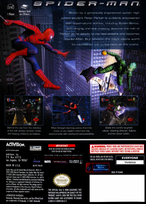 Spider-Man – GameCube (GC) - for just $11.99! 