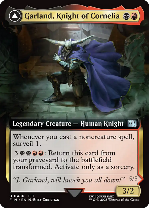 Garland, Knight of Cornelia (Extended Art) (FIN-486) - FINAL FANTASY: (Extended Art) Foil - for just $2.25! 