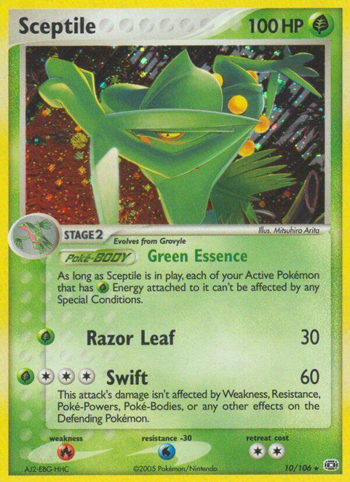 Sceptile (10/106) (Theme Deck Exclusive) [EX: Emerald] - for just $1.55! 