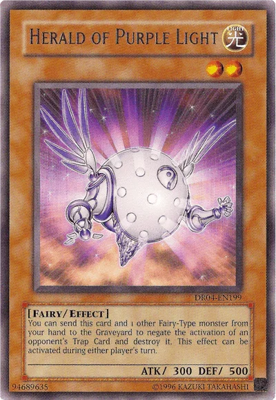 Herald of Purple Light [DR04-EN199] Rare - for just $0.85! 