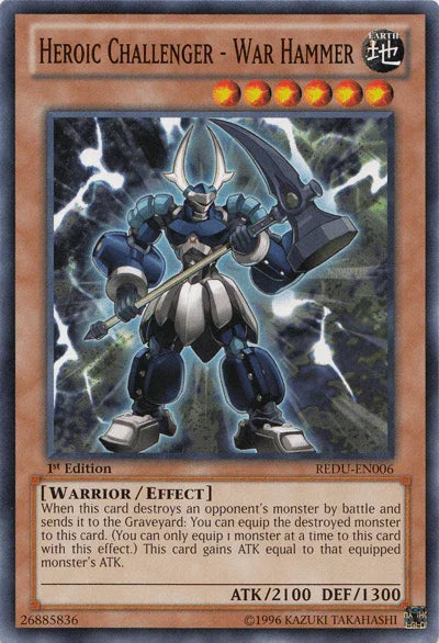 Heroic Challenger - War Hammer [REDU-EN006] Common - for just $0.10! 