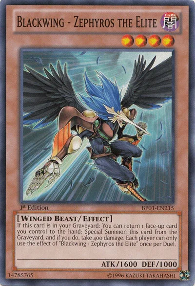 Blackwing - Zephyros the Elite [BP01-EN215] Common - for just $0.10! 