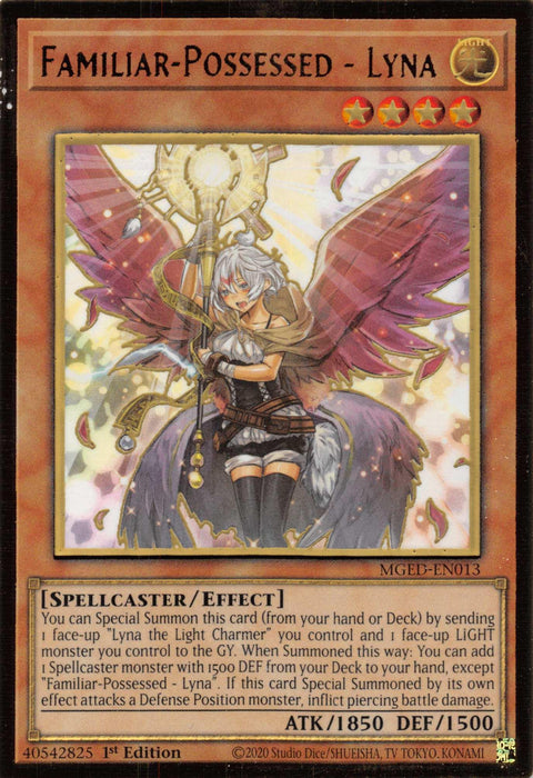 Familiar-Possessed - Lyna (Alternate Art) [MGED-EN013] Gold Rare - for just $0.15! 