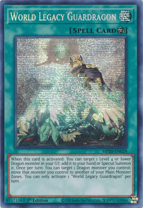 World Legacy Guardragon [MP20-EN029] Prismatic Secret Rare - for just $0.20! 