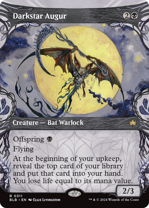 Darkstar Augur (BLB-311) - Bloomburrow: (Showcase) (Borderless) - for just $0.42! 